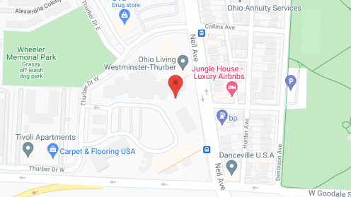 Map of the neighborhood around Ohio Living Westminster-Thurber