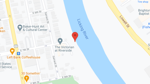 Map of the neighborhood around The Victorian at Riverside