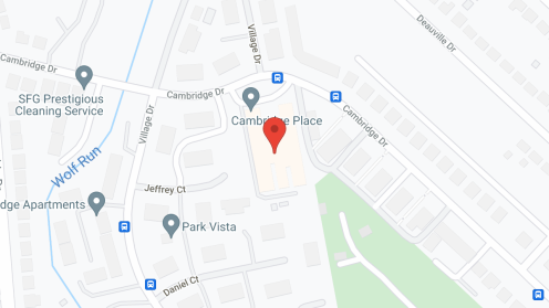 Map of the neighborhood around Cambridge Place
