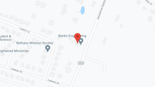 Map of the neighborhood around Tamber Manor