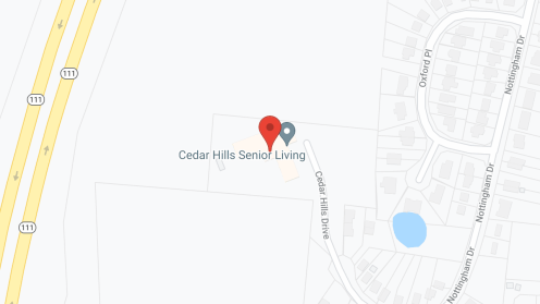 Map of the neighborhood around Cedar Hills Senior Living
