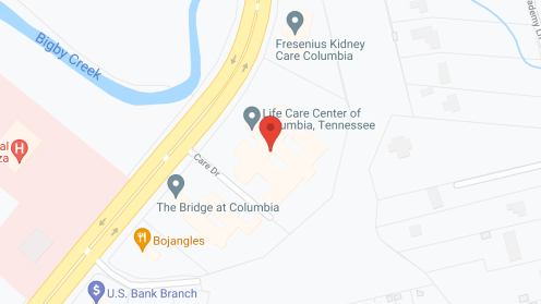 Map of the neighborhood around The Bridge at Columbia