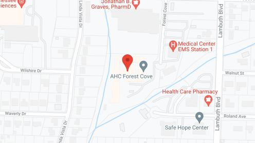 Map of the neighborhood around Forest Cove Nursing Ctr