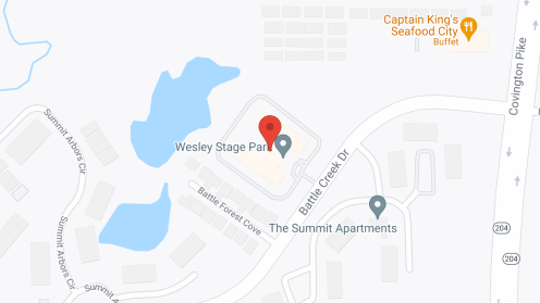 Map of the neighborhood around Wesley Stage Park