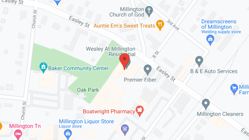 Map of the neighborhood around Wesley At Millington-Towers
