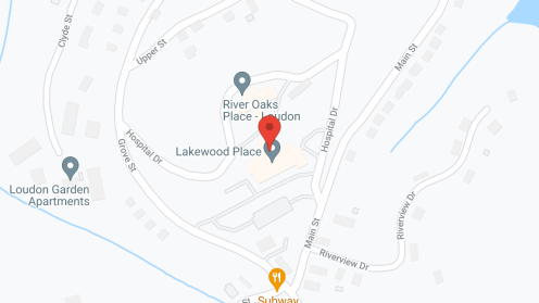 Map of the neighborhood around Lakewood Place