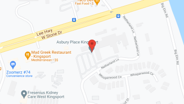 Asbury Place Kingsport in google map