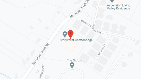 Map of the neighborhood around StoryPoint Chattanooga