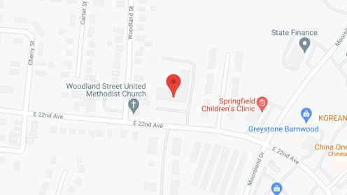 Map of the neighborhood around Holiday House