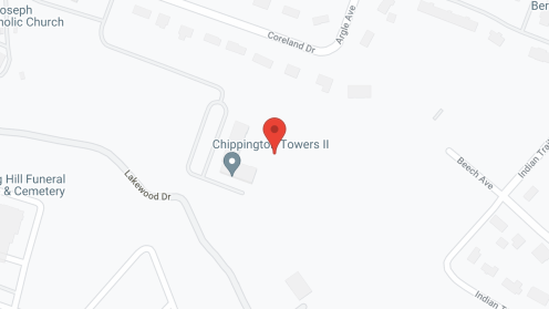 Map of the neighborhood around Chippington Towers II