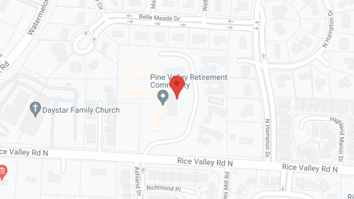 Map of the neighborhood around Pine Valley in Tuscaloosa