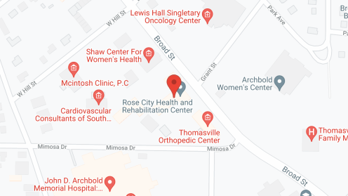 Map of the neighborhood around Hospitality Care Center