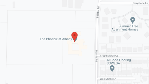 Map of the neighborhood around Morningside of Albany