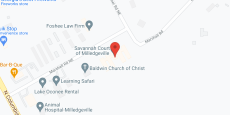 Savannah Court of Milledgeville in google map