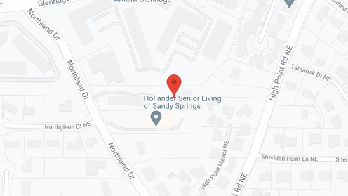 Map of the neighborhood around Mann House Sandy Springs
