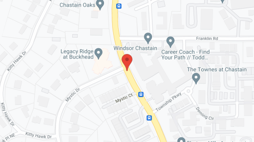 Map of the neighborhood around Legacy Ridge at Buckhead