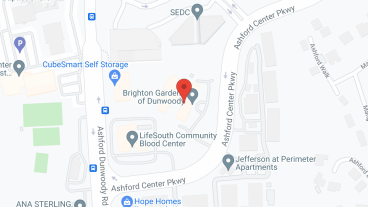 Brighton Gardens of Dunwoody in google map