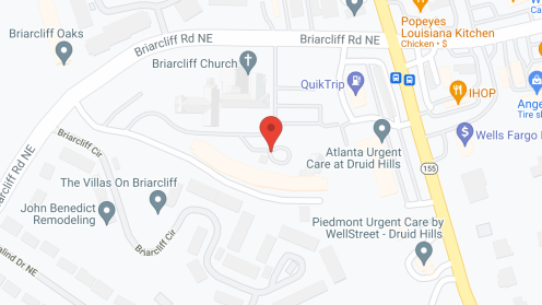 Map of the neighborhood around King's Bridge Retirement
