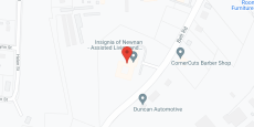 Insignia of Newnan in google map