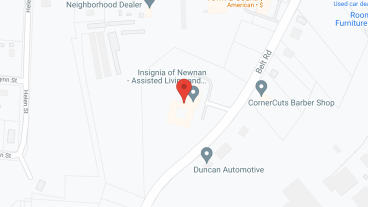 Insignia of Newnan in google map