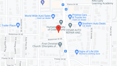 Map of the neighborhood around Azalea Manor