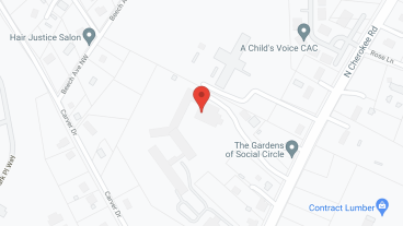 The Gardens of Social Circle in google map