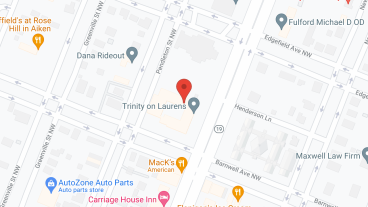 Trinity on Laurens in google map