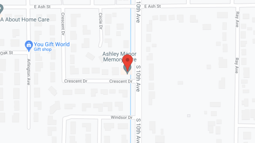 Map of the neighborhood around Ashley Manor - Crescent