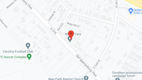 Map of the neighborhood around Wright's Residential Care