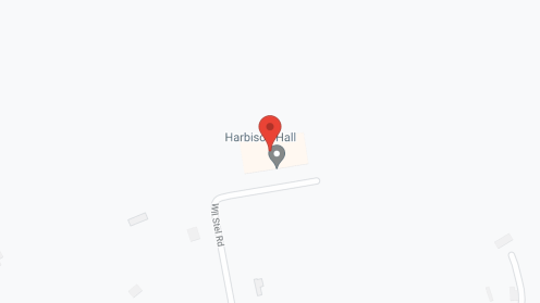 Map of the neighborhood around Harbison Hall