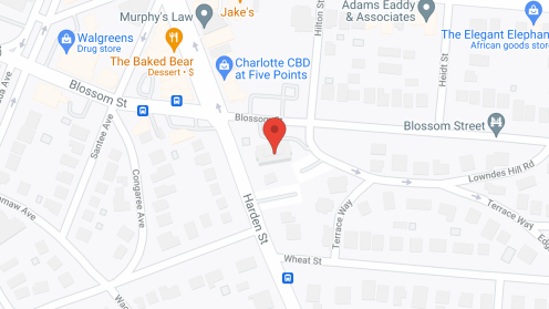 Map of the neighborhood around Finlay House