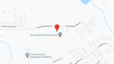 Brookdale Charlotte East in google map