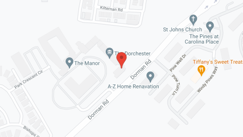 Map of the neighborhood around The Dorchester North