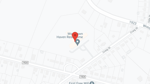 Map of the neighborhood around Woodlawn Haven