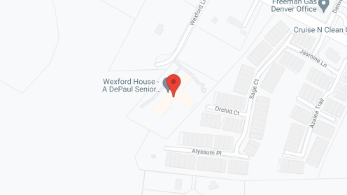 Map of the neighborhood around Wexford House