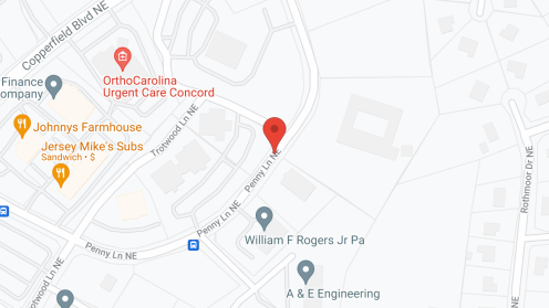 Map of the neighborhood around Morningside of Concord