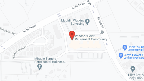 Map of the neighborhood around Windsor Point