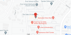 The Oaks of Alamance in google map