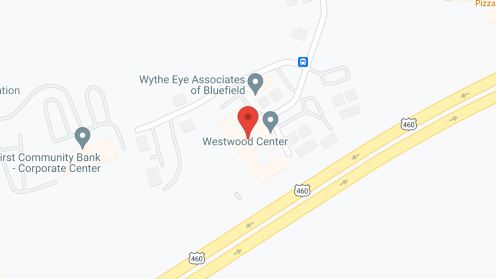 Map of the neighborhood around Westwood Center