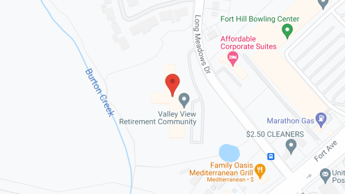 Map of the neighborhood around Valley View Retirement Cmnty