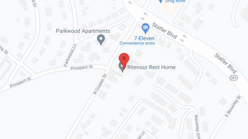 Map of the neighborhood around Ritenour Rest Home