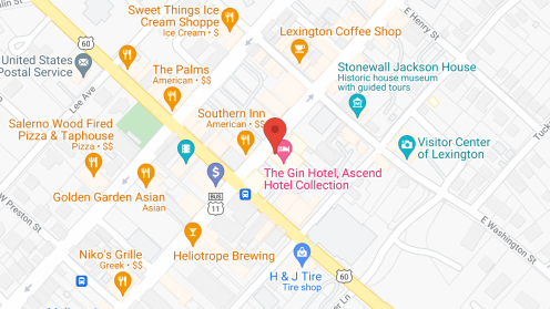 Map of the neighborhood around Robert E Lee Building