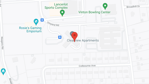 Map of the neighborhood around Clearview Manor Apartments
