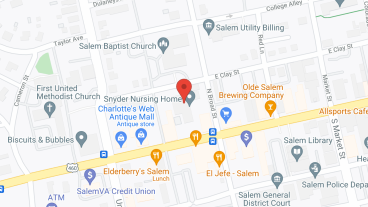 Snyder Nursing Home in google map