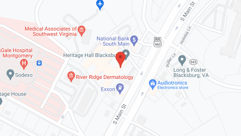 Map of the neighborhood around Heritage Hall Nursing Home
