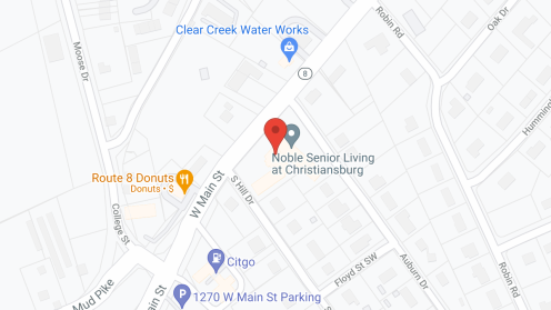 Map of the neighborhood around Spring Oak at Christiansburg