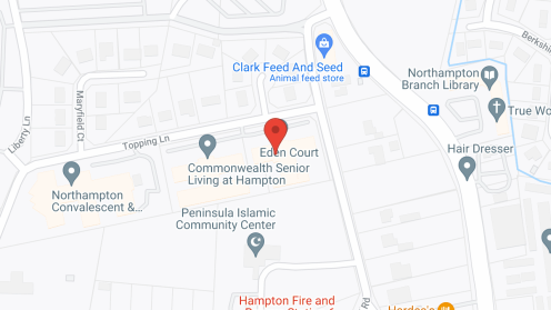 Map of the neighborhood around Eden Court