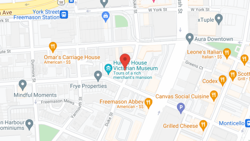 Map of the neighborhood around Hunter Foundation