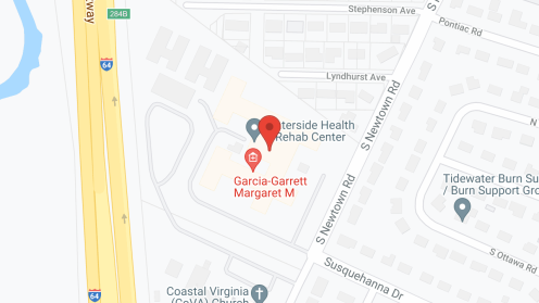 Map of the neighborhood around Sentara Villages