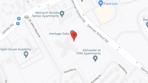 Map of the neighborhood around Heritage Oaks